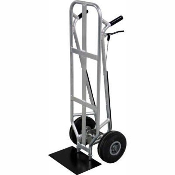 Valley Craft Valley CraftÂ Flat Back Aluminum Beverage Hand Truck - 16"W x 10"D Shoe W/ Brakes F84009A0
